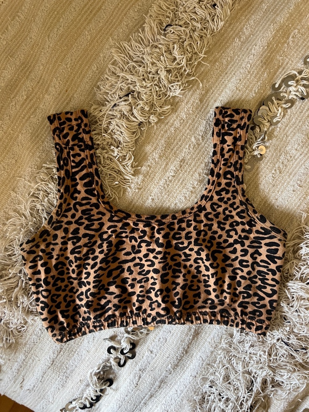 Organic Cotton ARQ Full Coverage Bra Leopard Print | Altered | Size Small